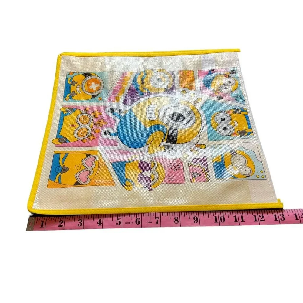 Minions 2 Reusable Tote Bags Apprx 12” x 13” x 6.5” 2 Nickelodeon Gift Bags‎
